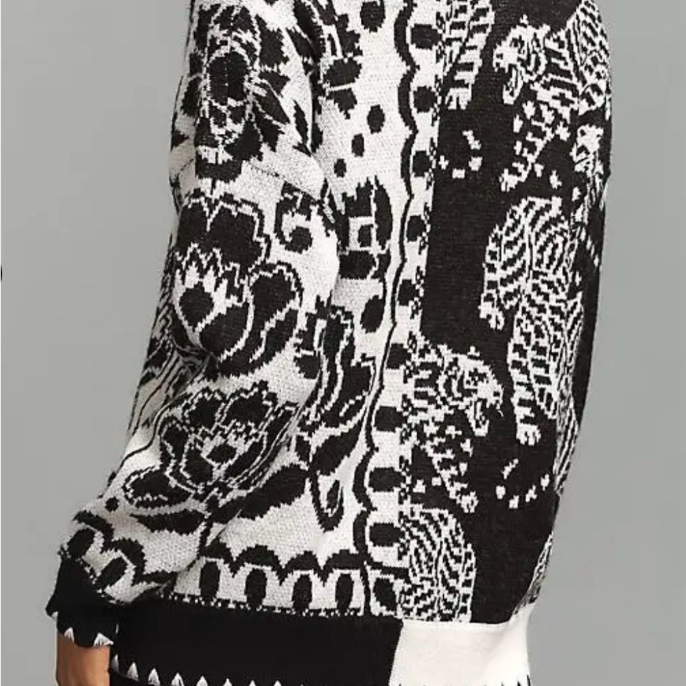 FARM Rio Monochrome Patterned Cardigan - Picture 3 of 4